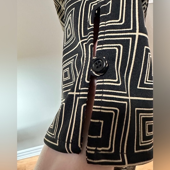 Tristan Black and Taupe Geometric Dress - Picture 6 of 6